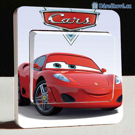Samolepka na vypínač Auta (Cars), 3 druhy