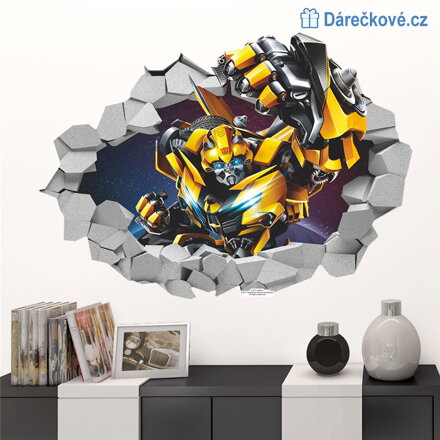 Samolepka na zeď Transformers Bumblebee