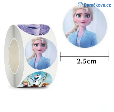 500 ks samolepek Ledové království (Frozen)