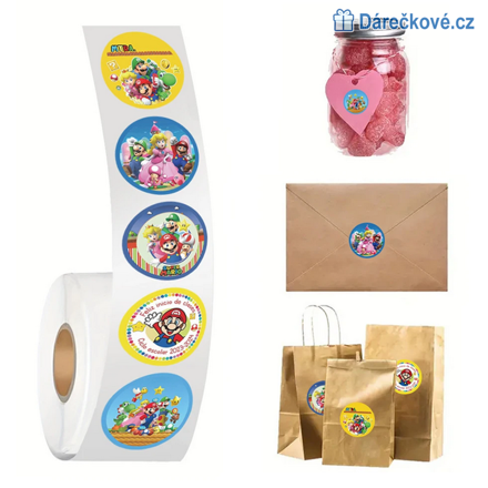 500 ks samolepek Super Mario