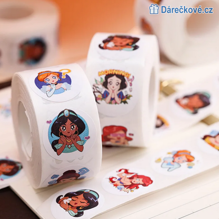 500 ks samolepek Princezny