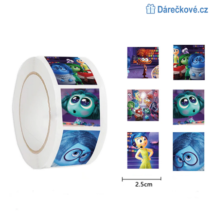 500 ks samolepek V hlavě (Inside Out)