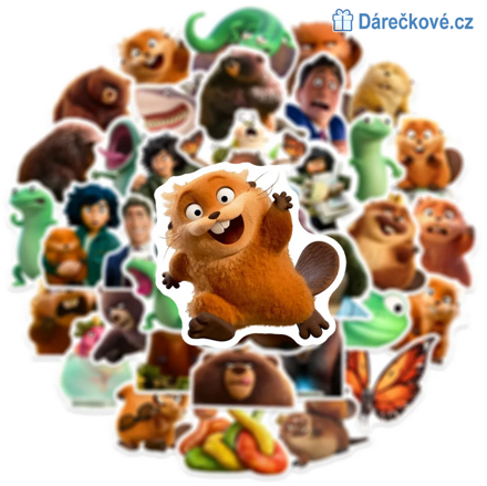 Samolepky z filmu Na skok do divočiny (2026) Hoppers, 50ks