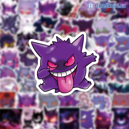 50 ks samolepek Pokemon Gengar