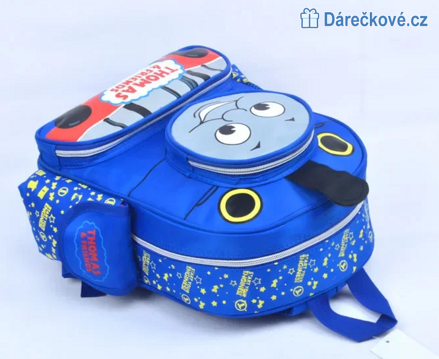 Dětský plyšový batoh (batůžek) s Mašinka Tomáš, typ 1, vel. 35cm