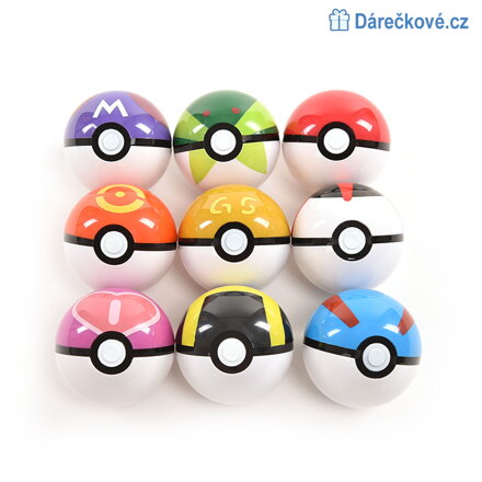 Pokeball Pokemon Go, vel. 7cm, výběr z 12 barev 