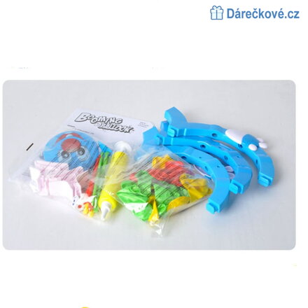 Zábavná rodinná společenská hra Praskni balonek (boom boom balloon) - modrý