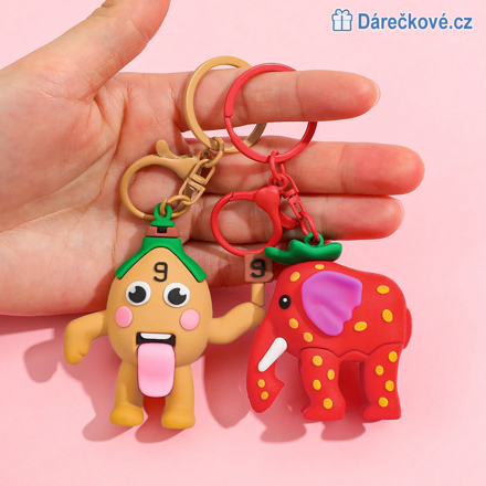 Klíčenky z Roblox hry Steal a Brainrot, 9 typů