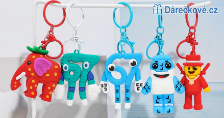 Klíčenky z Roblox hry Steal a Brainrot, 9 typů