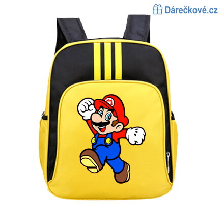 Dětský batoh (batůžek) s motivem Super Mario, 5 barev, Typ 1