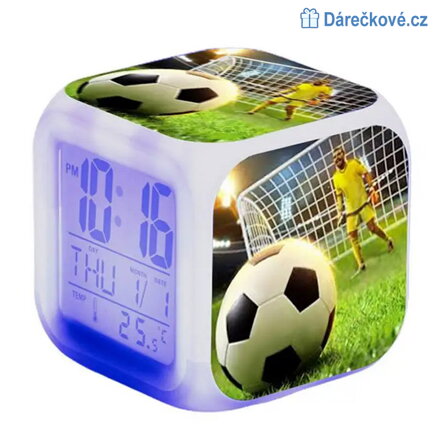 Football – digitální LED budík (hodiny), typ 2