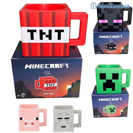 Hrneček Minecraft / TNT, 5 druhů