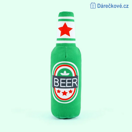 Plyšová lahev piva / plechovka - hračka pro psy Plyšová lahev piva / plechovka - hračka pro psy