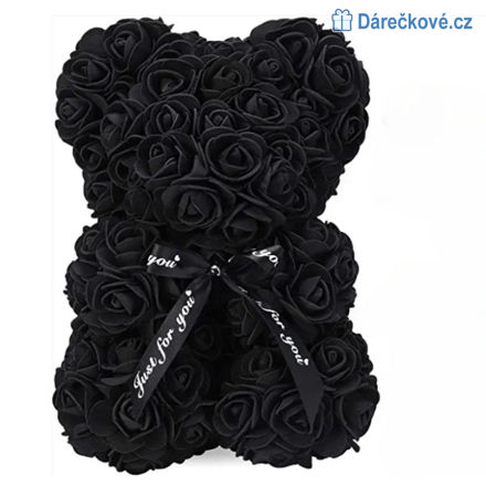 Valentýnový Medvídek z růží pro zamilované, 25cm