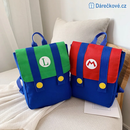 Dětský batoh (batůžek) s motivem Super Mario, Typ 4, 2 barvy