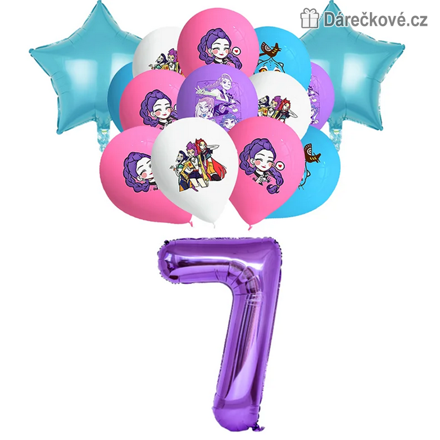 Set foliových balonků K-pop: Lovkyně démonů (Demon Hunters), typ 2