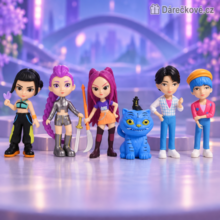 Figurky K-Pop Lovkyně démonů Demon Hunters 6 ks | Sada pohádkových figurek