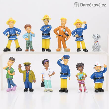Sada 12 ks figurek ze seriálu Požárník Sam