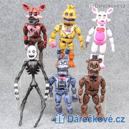 Rozebíratelné figurky ze hry Five Nights at Freddy's, 6ks