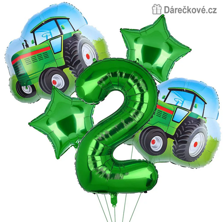 Traktor narozeninový set balonků 5ks