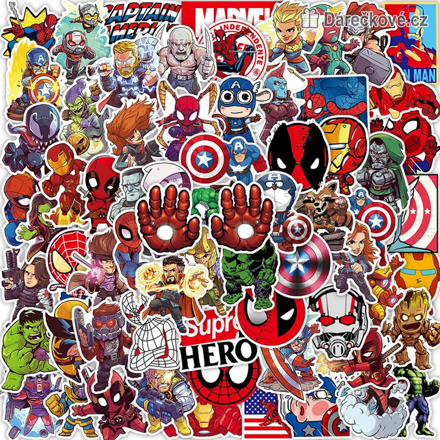 Samolepky 100 ks Marvel (Avengers)
