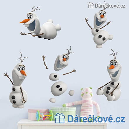 Samolepka Ledové království – 5x sněhulák Olaf (Frozen)