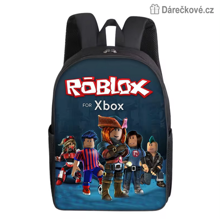 Dětský školní batoh Roblox, výška 42cm - modrý