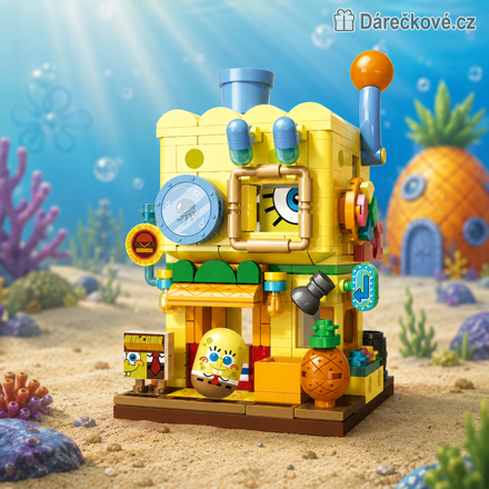 Stavebnicový domeček SpongeBob | Stavebnice SpongeBob v kalhotách