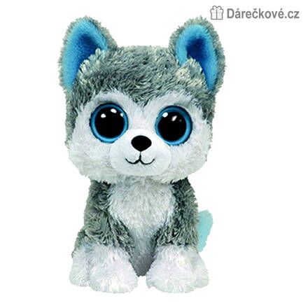 Plyšový pejsek Husky s velkýma očima