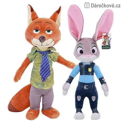 Zootropolis plyšová policistka Judy Hopkavá / lišák Nick Wilde