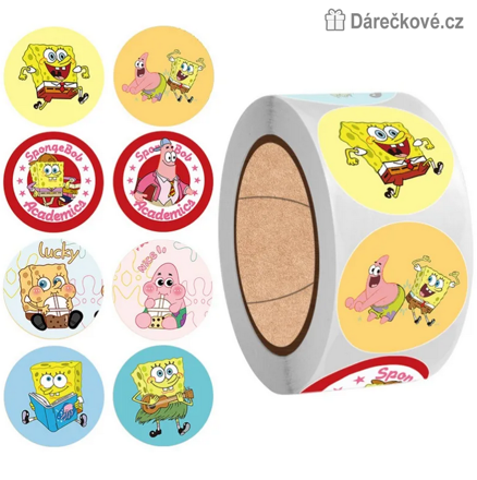 500 ks samolepek Spongebob. typ 2