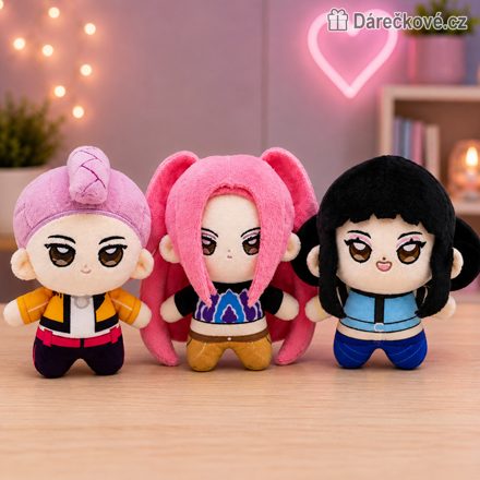 Plyšové hračky K-Pop Lovkyně démonů Demon Hunters 10 cm | Mira, Rumi a Zoey