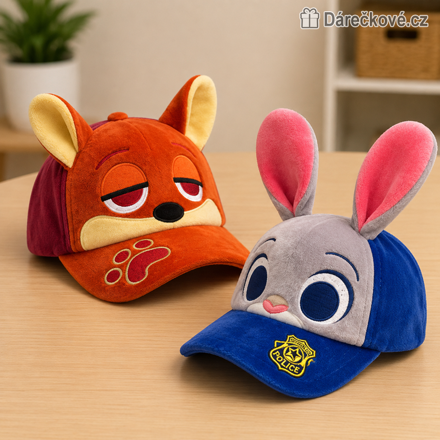 Dětská kšiltovka Zootropolis | Kšiltovka Judy Hopkavá a Nick Wilde