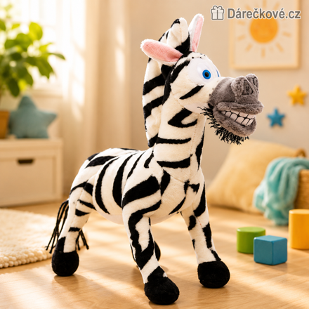Plyšový Marty z pohádky Madagaskar 25 cm | Zebra Madagascar plyšák pro děti