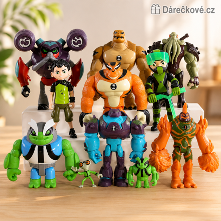Figurky Ben 10 11 ks 4–13 cm | Akční figurky ze seriálu Ben 10