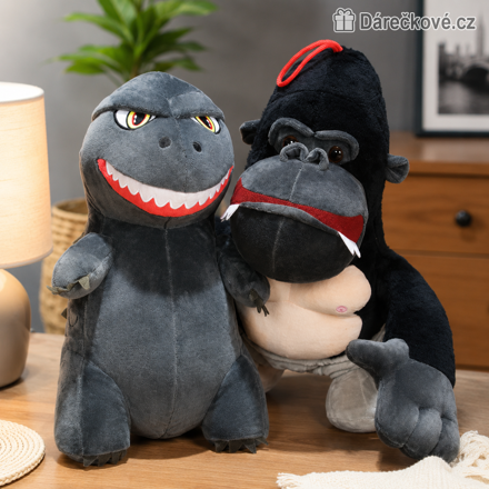 Plyšové hračky Godzilla vs. Kong 25–40 cm | Plyšák Godzilla a Kong