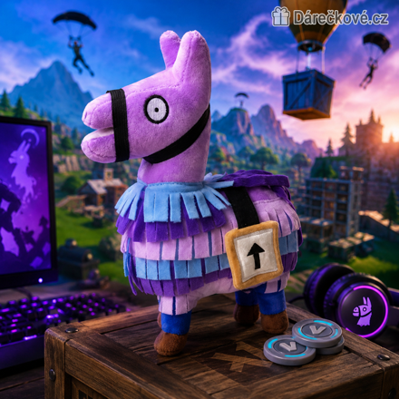Plyšová Llama Loot Fortnite 20-35 cm | Herní plyšák Fortnite pro děti