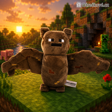 Minecraft plyšový Bat 18 cm | Plyšák netopýr Minecraft pro děti