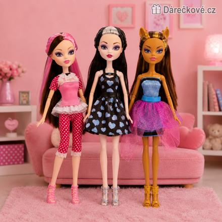 Panenky Fashion Doll 28 cm 3 ks | Sada módních panenek pro holky