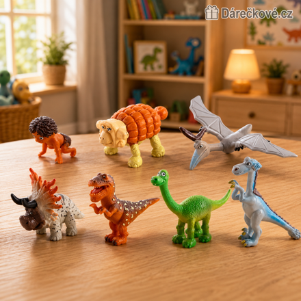 Akční figurky Hodný dinosaurus 7ks