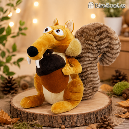 Veverka Scrat z Doby ledové – plyšák 18 cm