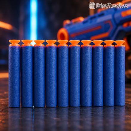 Náhradní náboje (šipky) s příchytkami do pistole Nerf 100 Ks 7.2cm 
