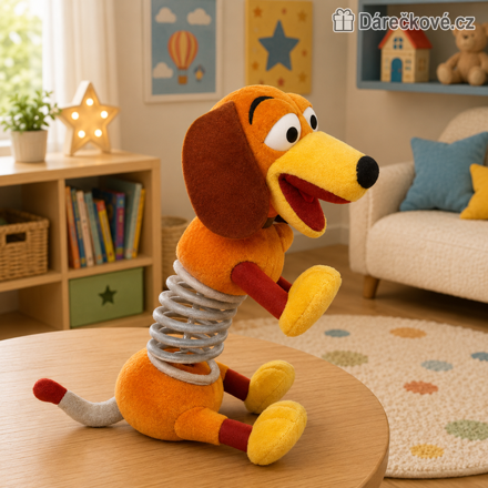 Toy Story Slinky pes 45 cm | Plyšový pejsek z Příběhu hraček