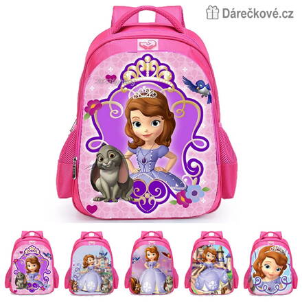 Dětský batoh (batůžek) princezna Sofie (Sofia), 5 druhů