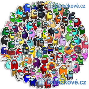 Samolepky Among Us 10/50/100 ks