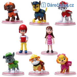 Figurky z pohádky Tlapková patrola (Paw Patrol), 8ks
