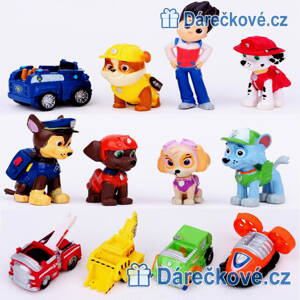 12ks figurek z pohádky Tlapková patrola (Paw Patrol)