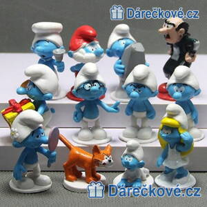 6 figurek z pohádky Šmoulové 