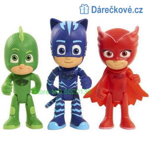 3 figurky z pohádky PJ Mask