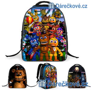 Dětský školní batoh na zip Five Nights at Freddy's, 3 typy